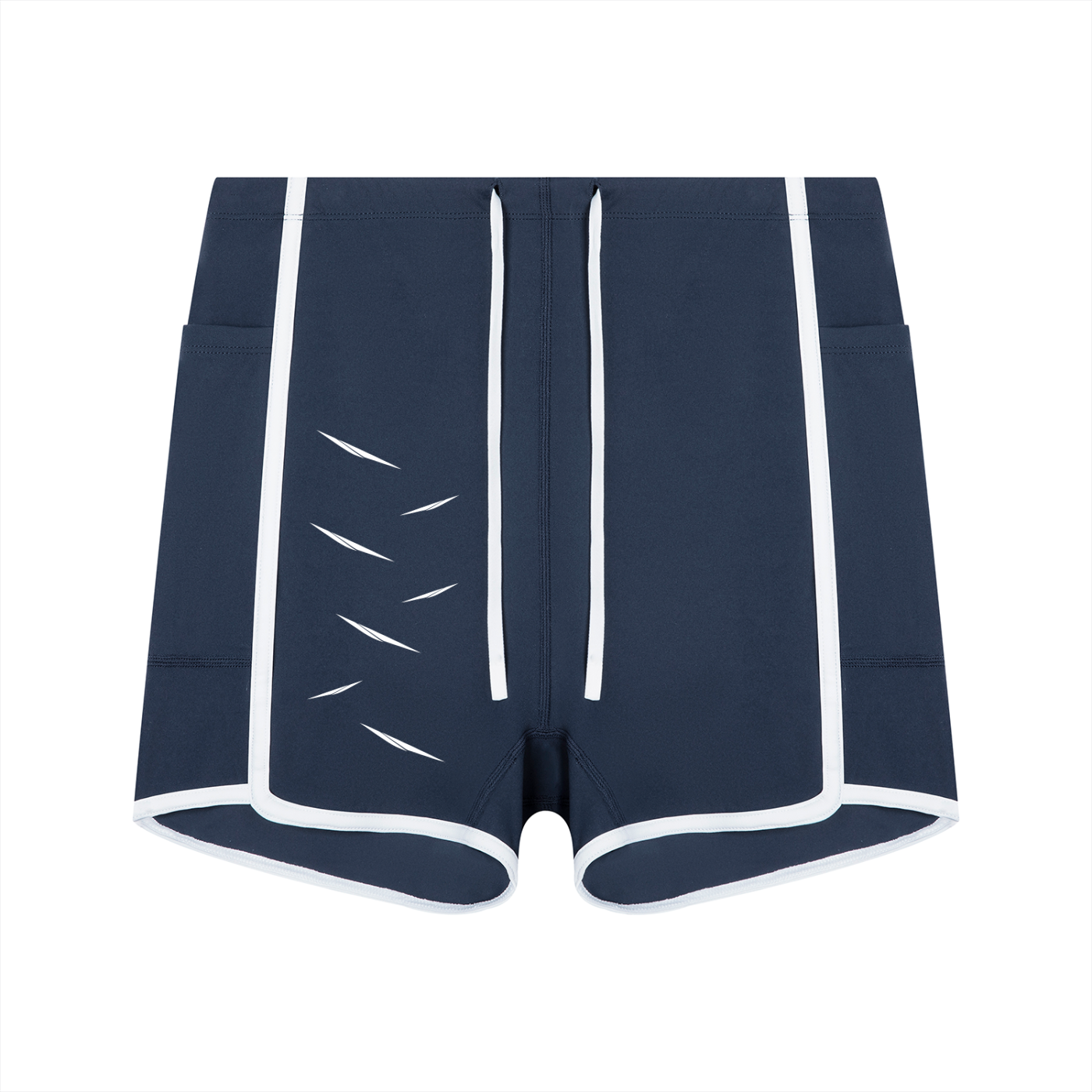 Women's High Rise Color Block Yoga Shorts