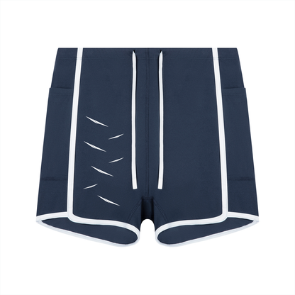 Women's High Rise Color Block Yoga Shorts