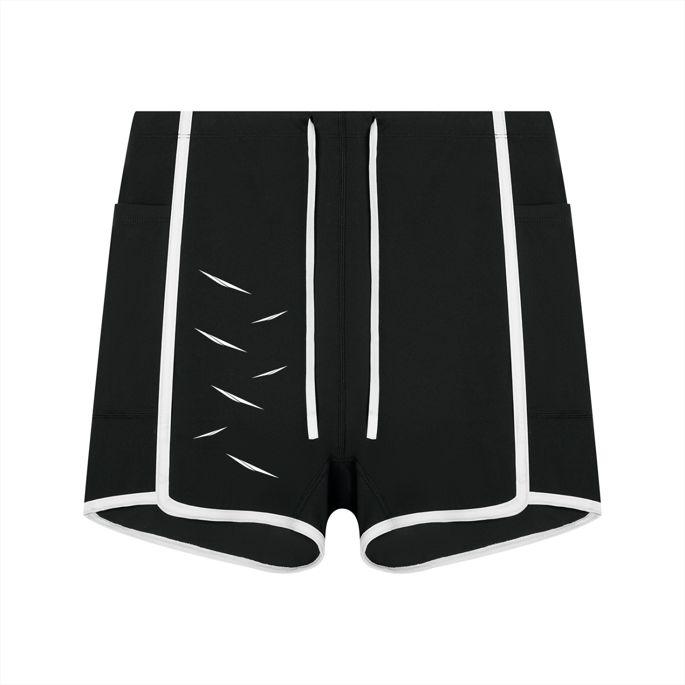 Women's High Rise Color Block Yoga Shorts