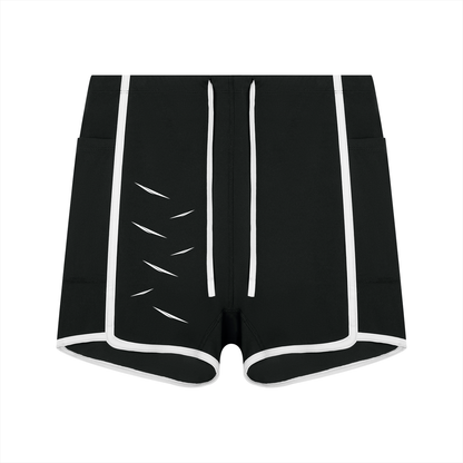 Women's High Rise Color Block Yoga Shorts