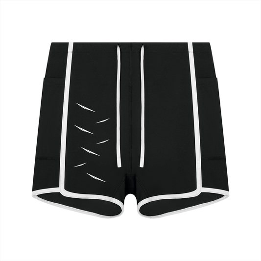 Women's High Rise Color Block Yoga Shorts
