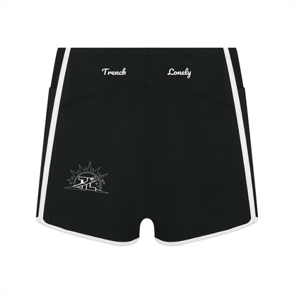 Women's High Rise Color Block Yoga Shorts
