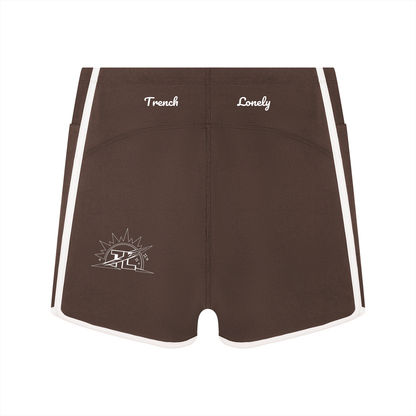 Women's High Rise Color Block Yoga Shorts